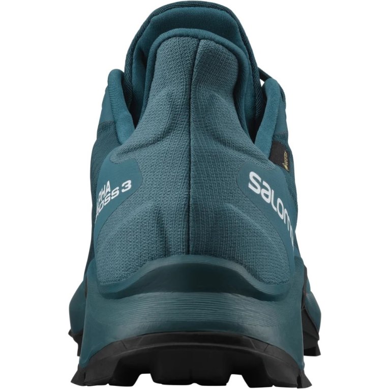 Turquoise Salomon Alphacross 3 GTX Men's Trail Running Shoes | IE PG5140